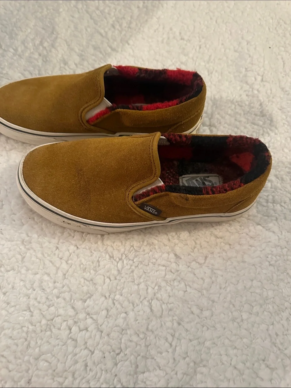 Vans Camel Suede Slip-On ‘Cozy Hug’